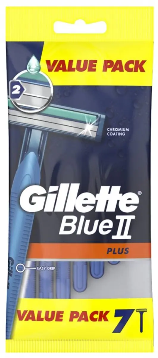 Gillette Blue II Plus Wegwerpscheermesjes 2 Bladen