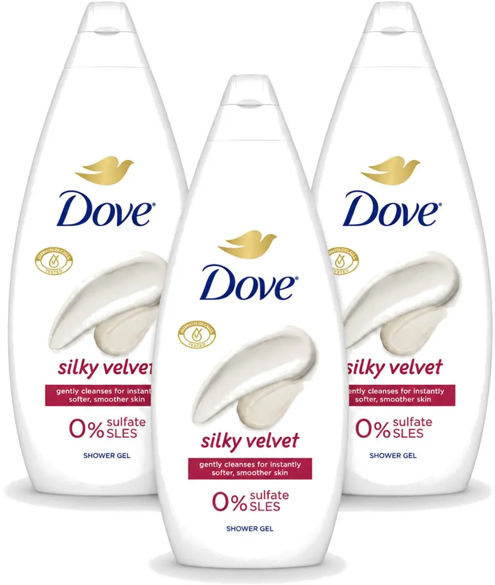 3 x Dove Silky Velvet