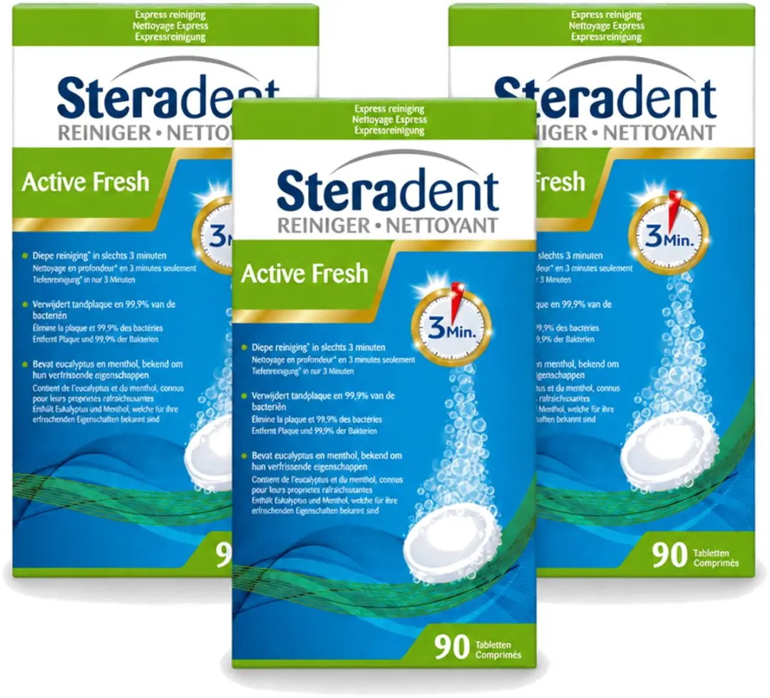 3 x Steradent