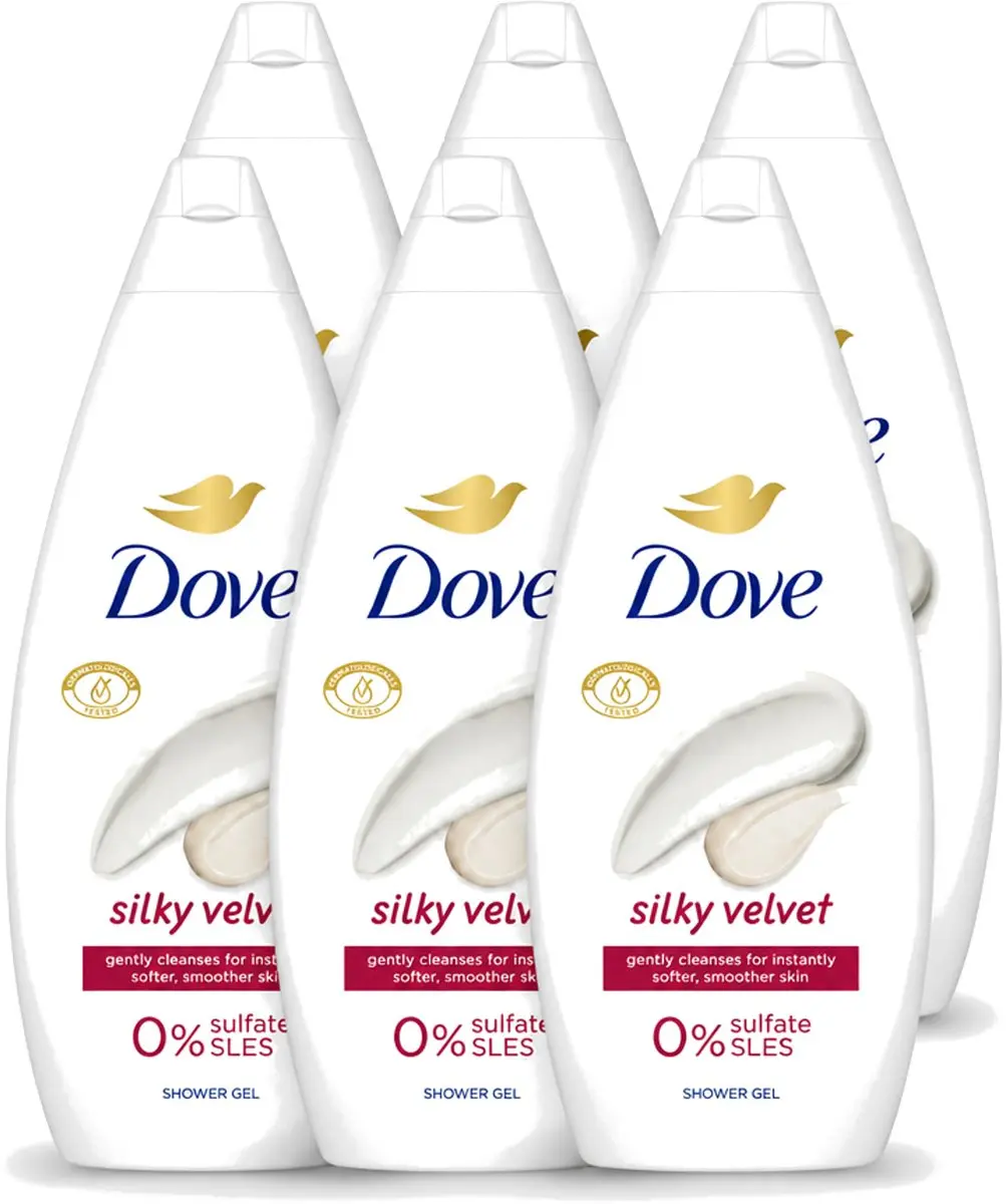 6 x Dove Silky Velvet