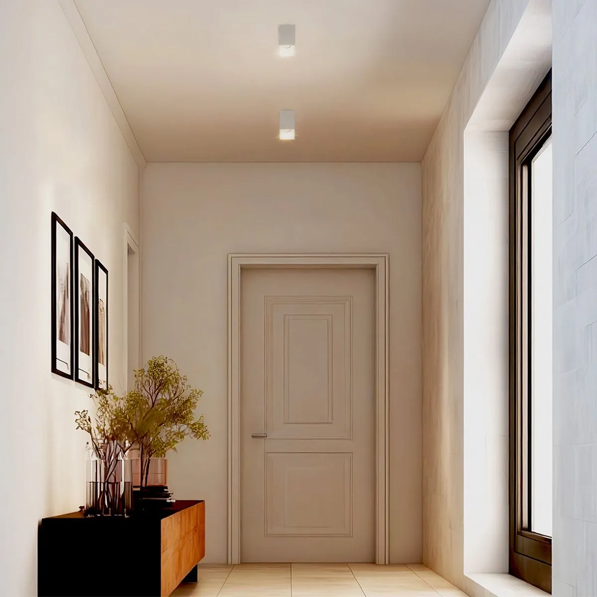 Ledvion LED Opbouwspot Vierkant 80x80mm GU10 - 6 Stuks - Wit