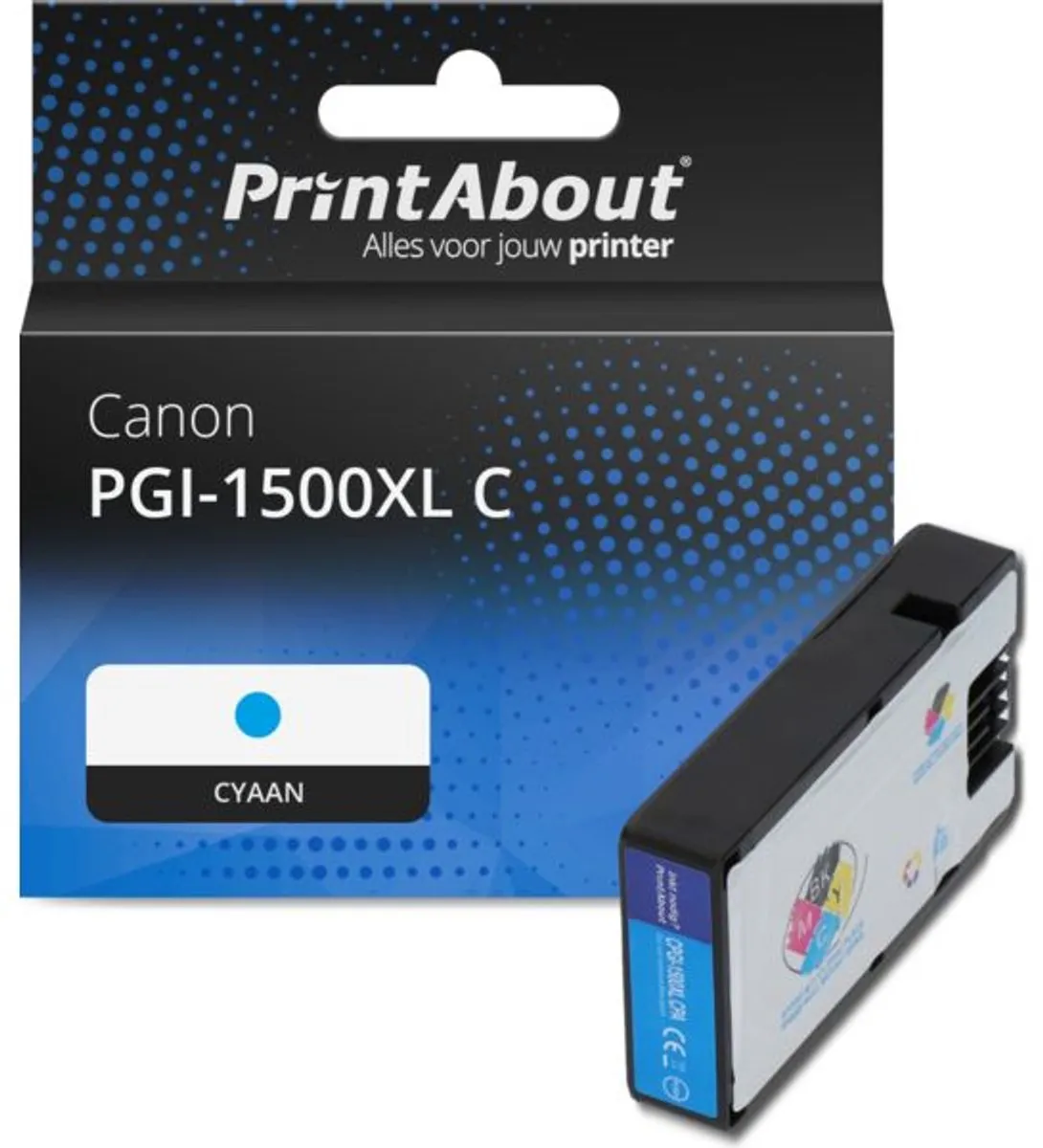 PrintAbout Canon PGI-1500XL C Inktcartridge