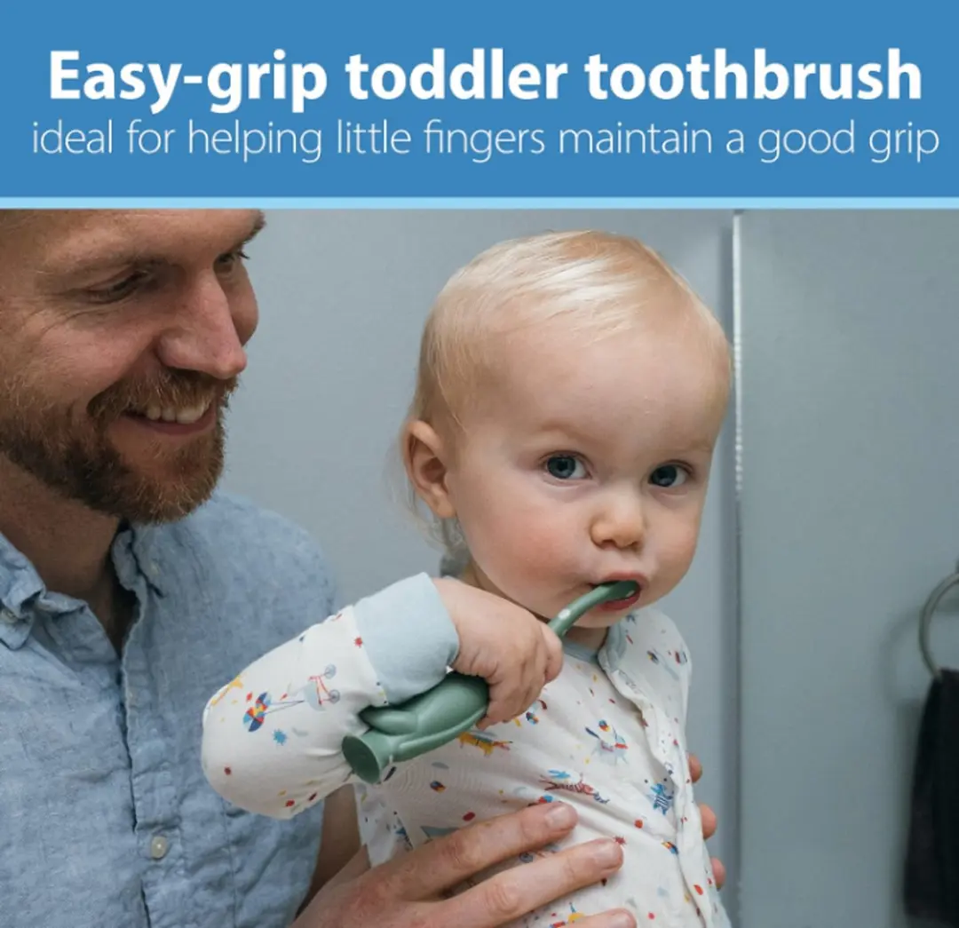 Dr. Brown's Toddler Tandenborstel Dino - Groen