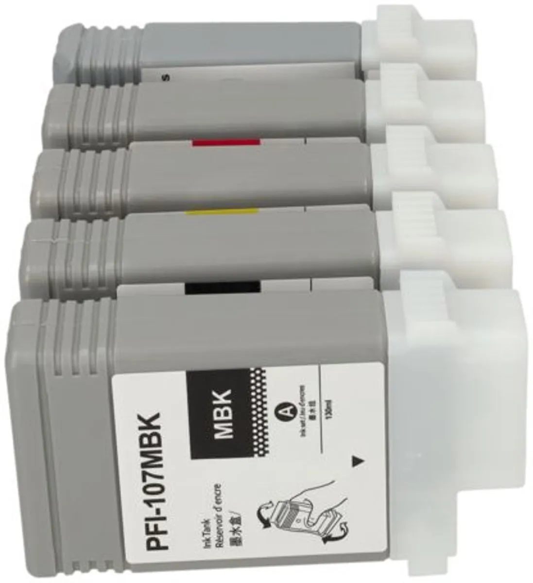 PrintAbout Canon PFI-107 Inktcartridges 4-kleuren - 5 Stuks