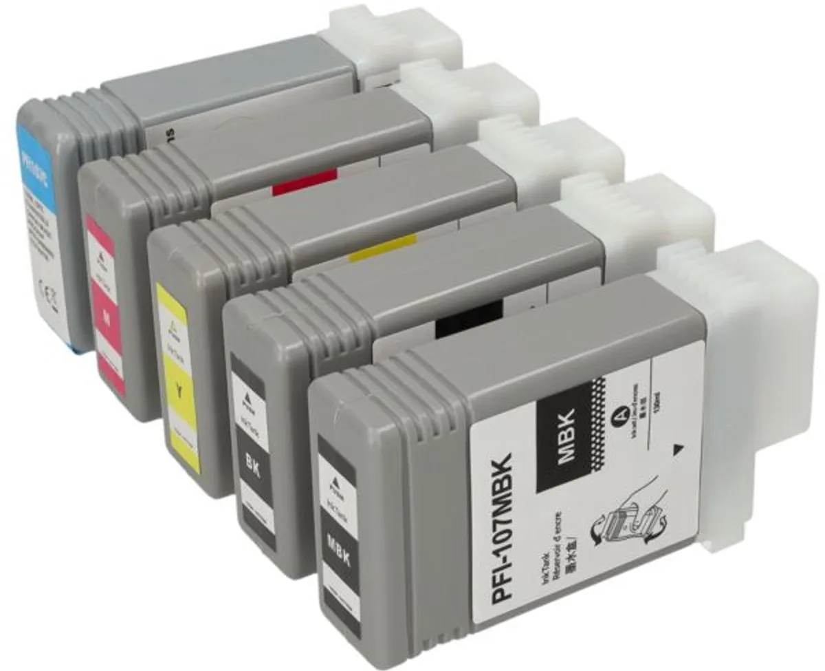 PrintAbout Canon PFI-107 Inktcartridges 4-kleuren - 5 Stuks