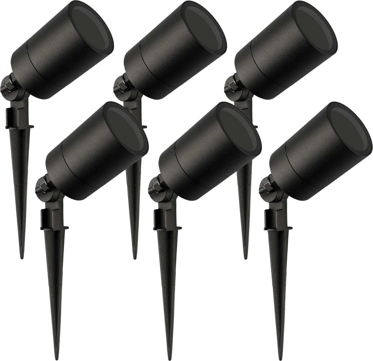Ledvion 6x LED Spotlight GU10 5W - Zwart