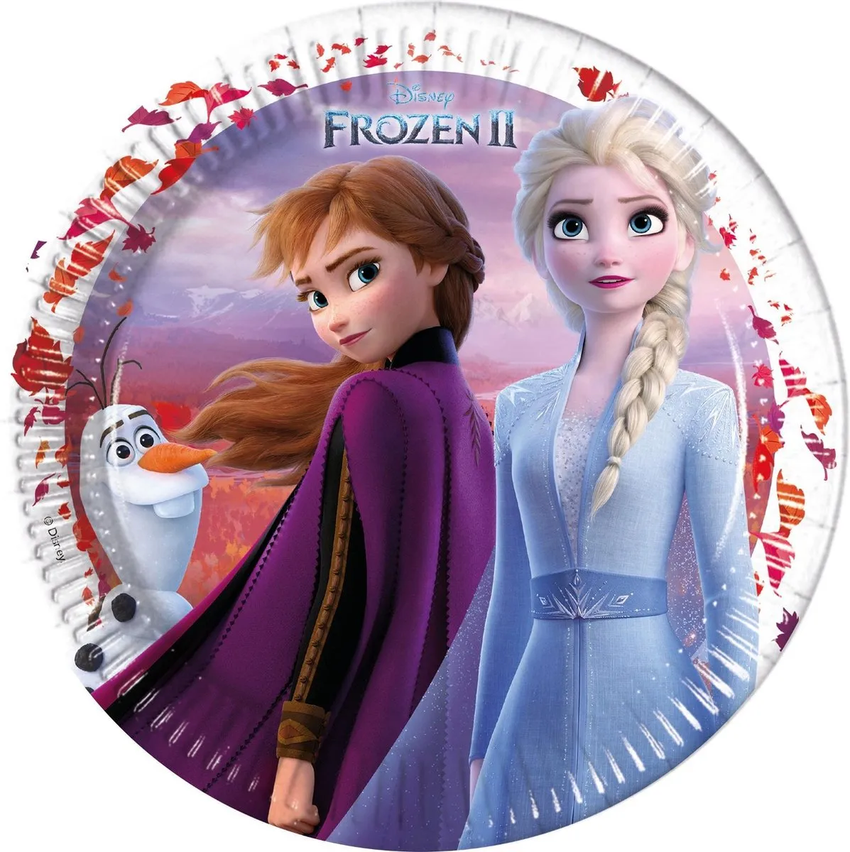 Disney Frozen 2 Kartonnen Bordjes 23cm