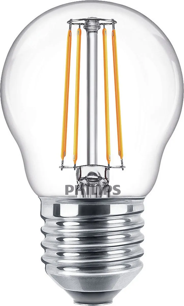 Philips LED Kogellamp E27 4.3W Warmwit 2700K - Helder glas