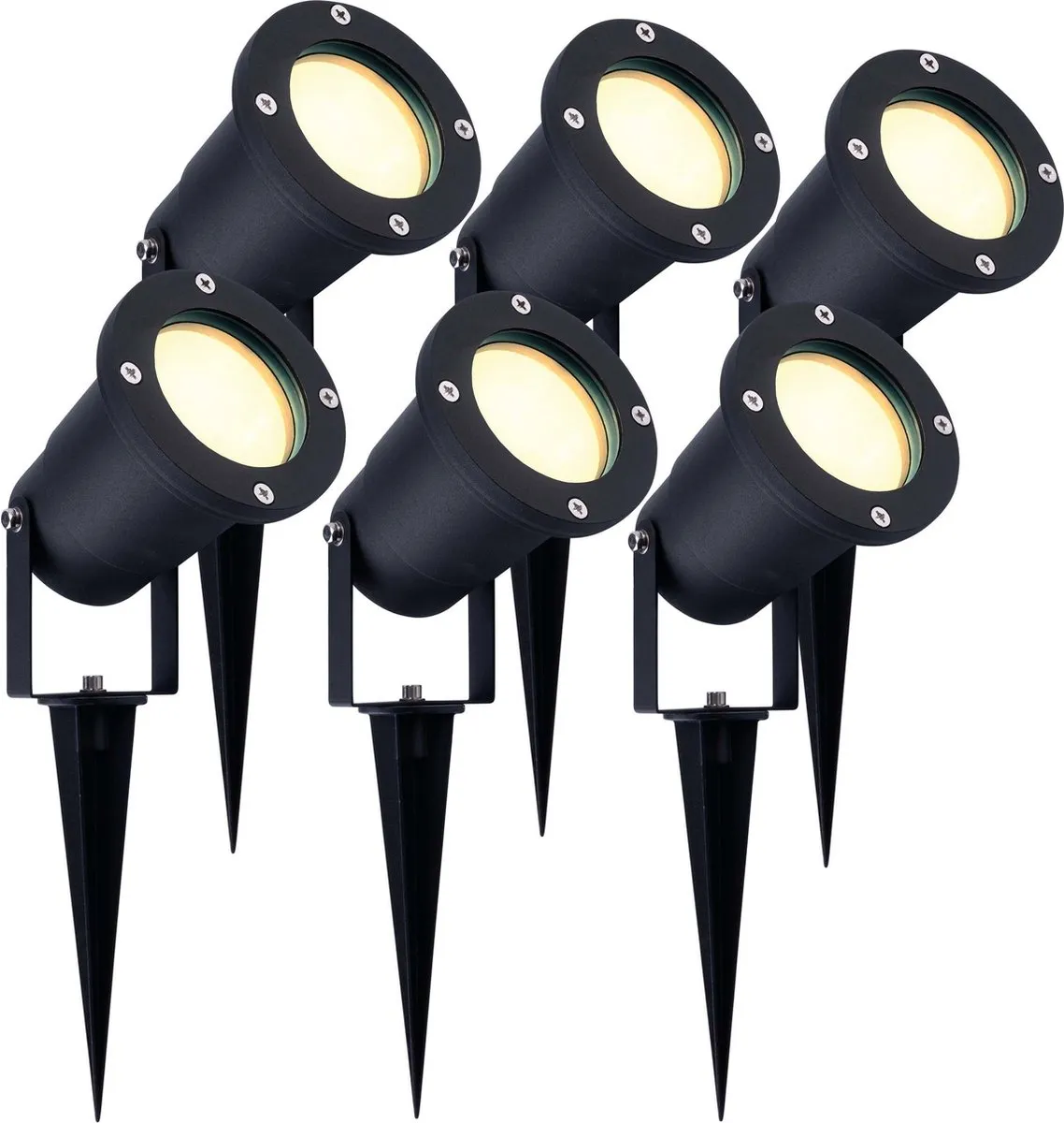 LEDVION 6x LED Prikspots IP65 5W 2700K