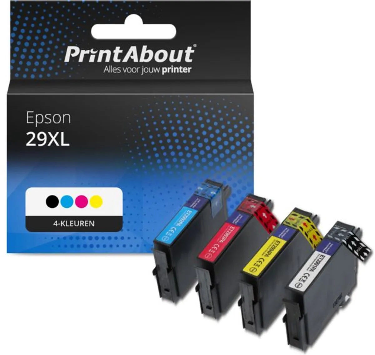 PrintAbout T2996-PA2 Inktcartridge 4 Kleuren