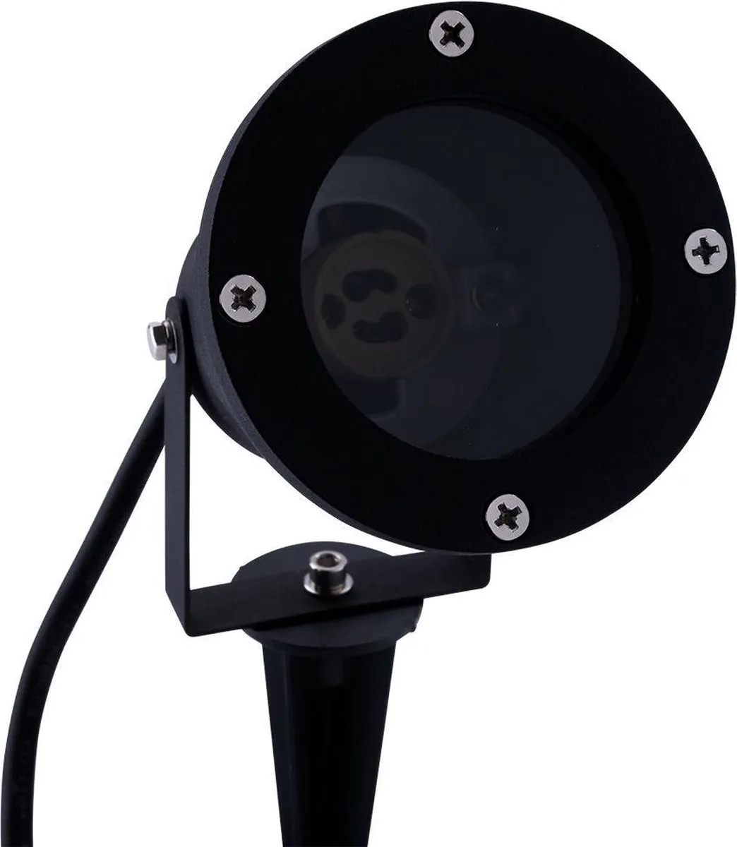 LEDVION LED Prikspots IP65 GU10 - 4.9W - Zwart