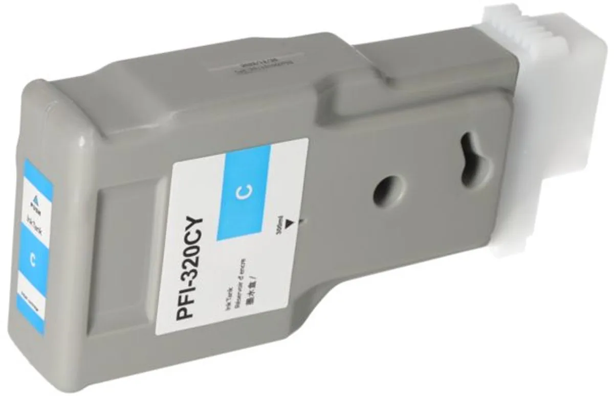PrintAbout PFI-320C Inktcartridge Cyaan - 300ml - XL