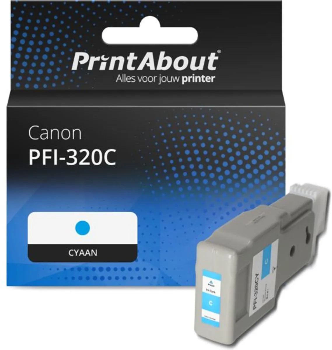 PrintAbout PFI-320C Inktcartridge Cyaan