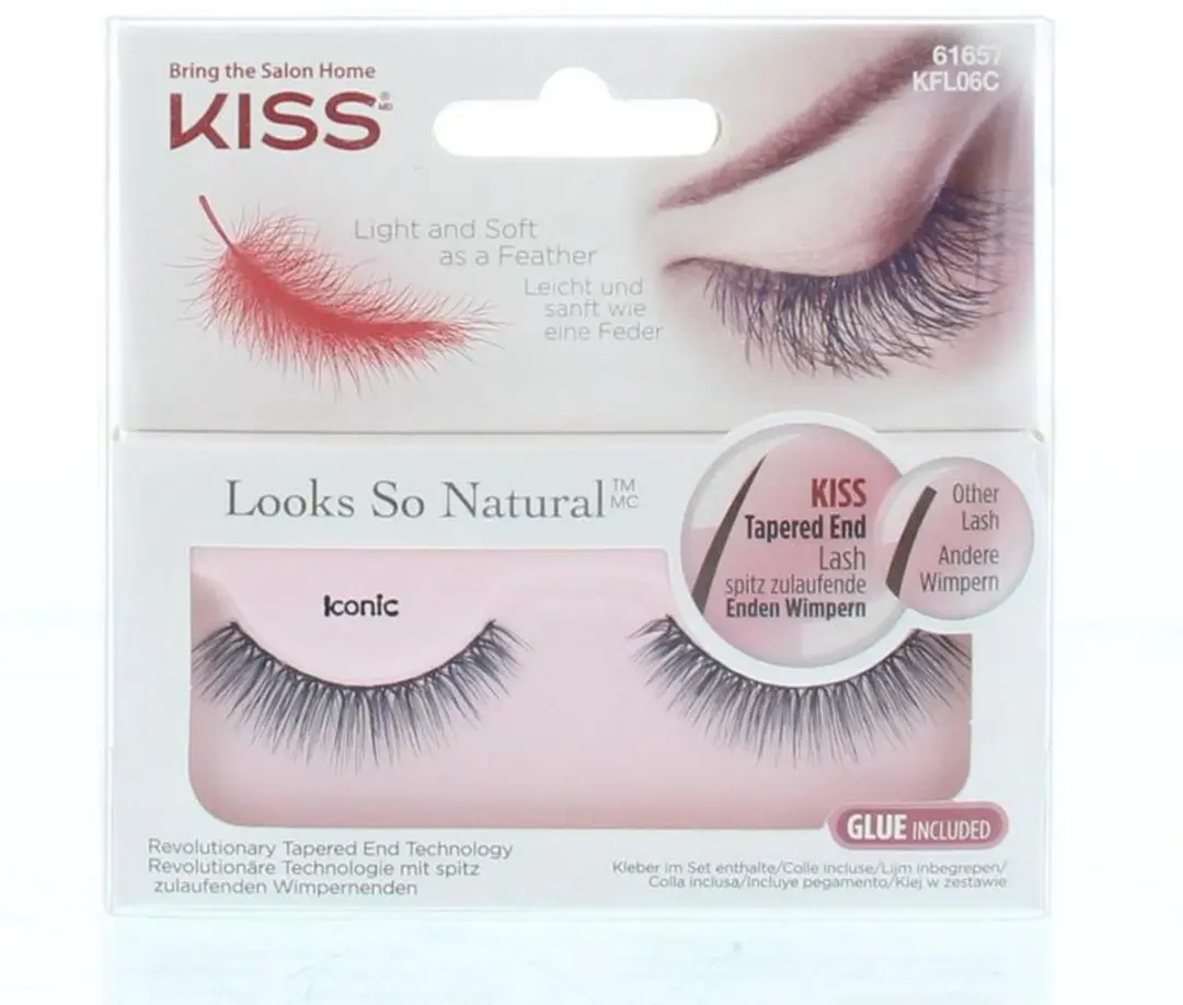 Kiss Wimpers Looks So Natural Lash Nep Wimpers - Iconic - afbeelding 2 van 2