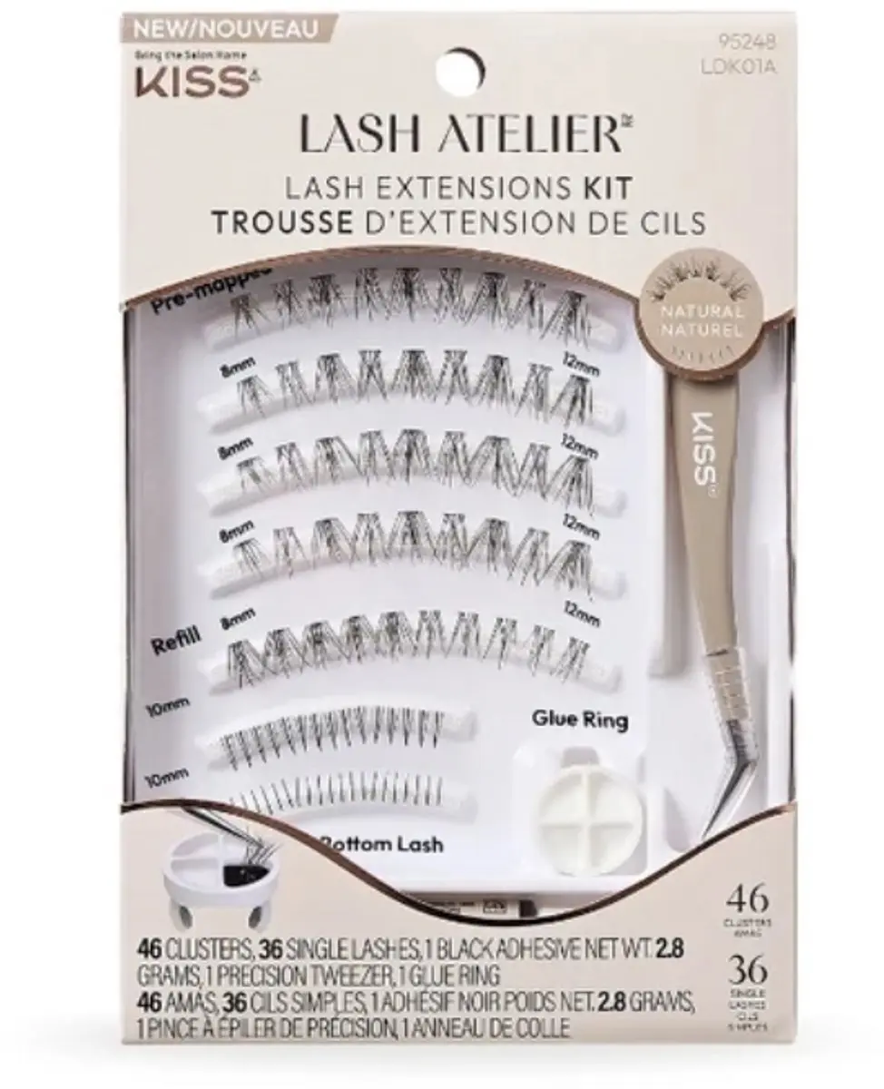 Kiss Lash Atelier Natural Wimperextensions Kit 6-12mm - 82 Stuks - Zwart - afbeelding 2 van 6