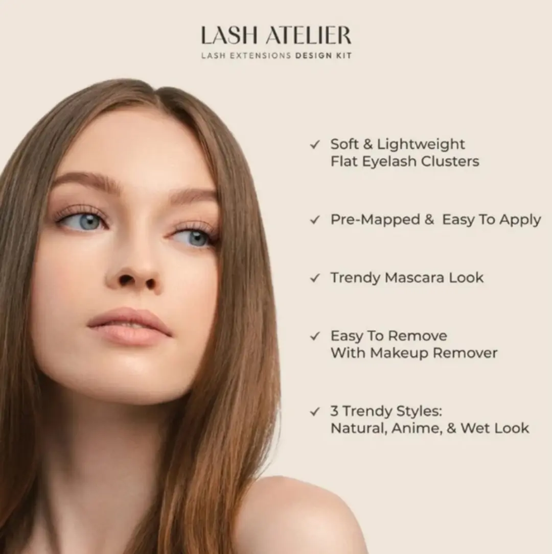 Kiss Lash Atelier Natural Wimperextensions Kit 6-12mm - 82 Stuks - Zwart - afbeelding 6 van 6