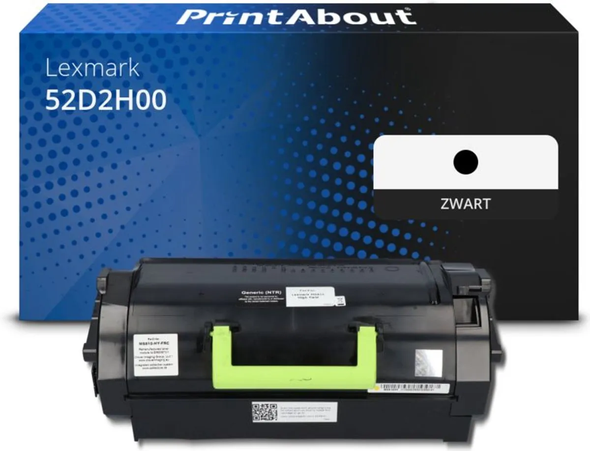PrintAbout Lexmark 52D2H00 Toner Zwart - 27.000 Pagina's