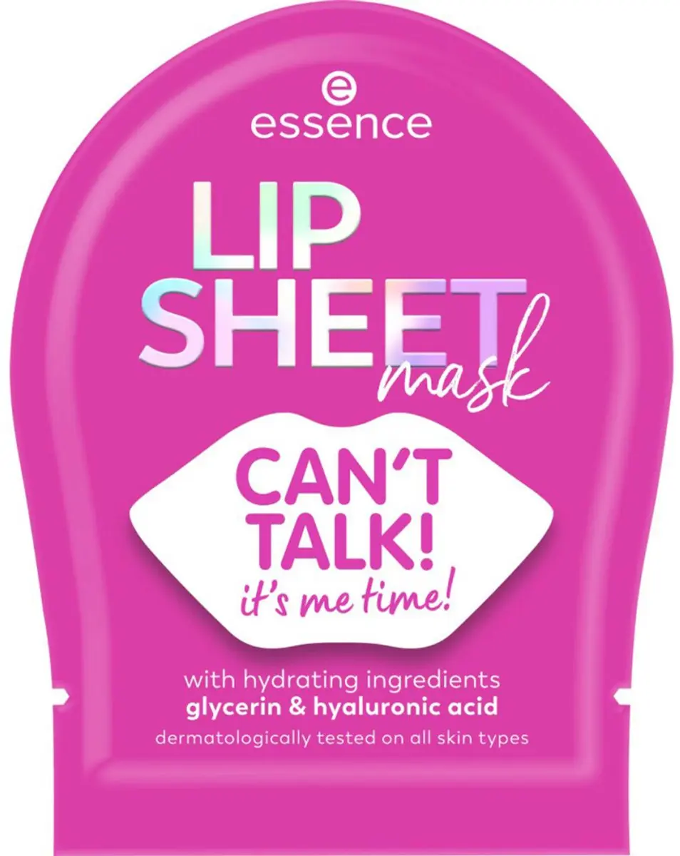 Essence Lippen Sheetmasker 01 CAN'T TALK! it's me time!