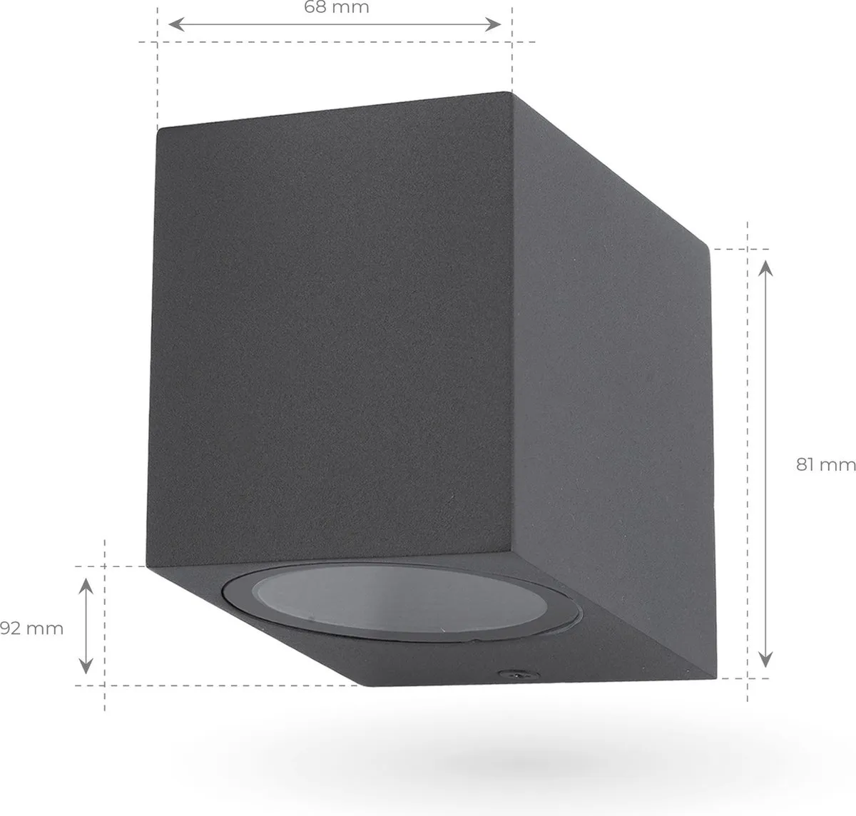 Ledvion Antraciet Wandlamp 4x GU10 IP54 - 2 Lichtpunten