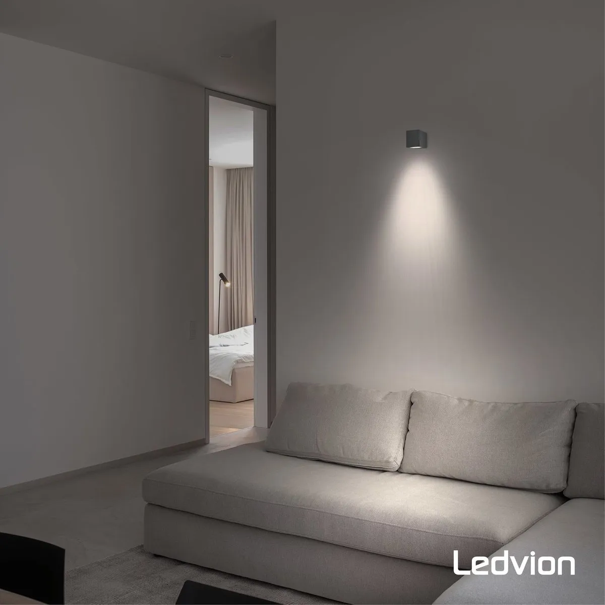 Ledvion Antraciet Wandlamp 4x GU10 IP54 - 2 Lichtpunten