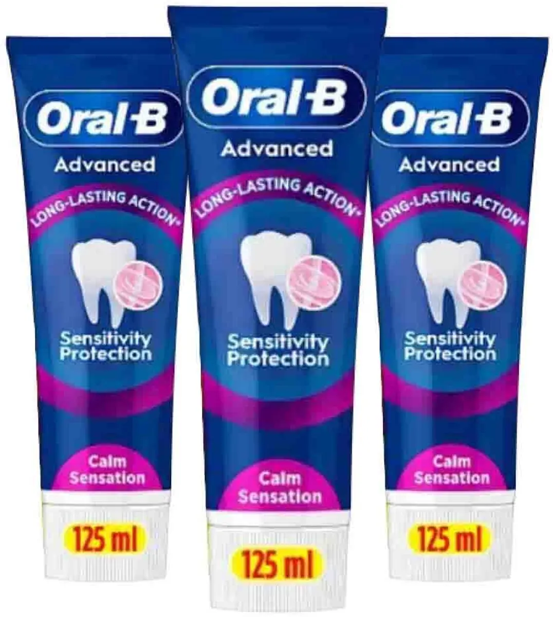 Oral-B Advanced Sensitivity Tandpasta - 3x125ml - afbeelding 2 van 2