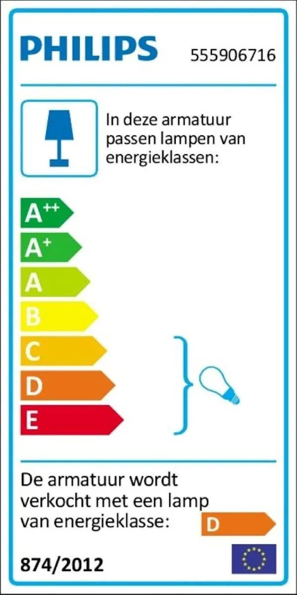Philips myLiving Organza Wandspot Wit - afbeelding 3 van 3