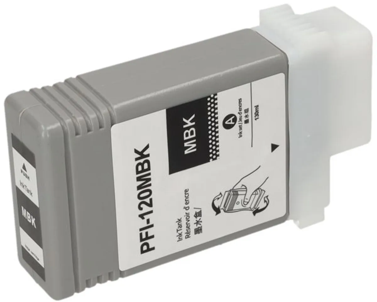 PrintAbout PFI-120MBK Inktcartridge Mat-zwart - Canon