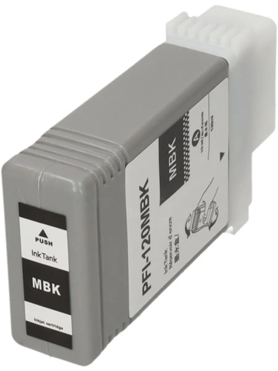 PrintAbout PFI-120MBK Inktcartridge Mat-zwart - Canon
