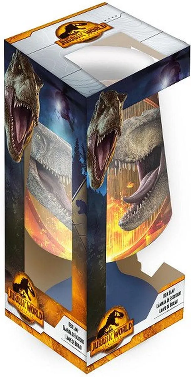 Jurassic World Bureaulamp 9x18cm - Multi Colour