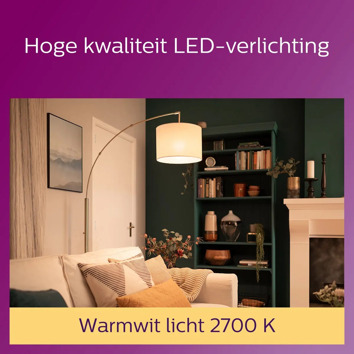 Philips LED Lamp E27 13W Warmwit - 3 Stuks