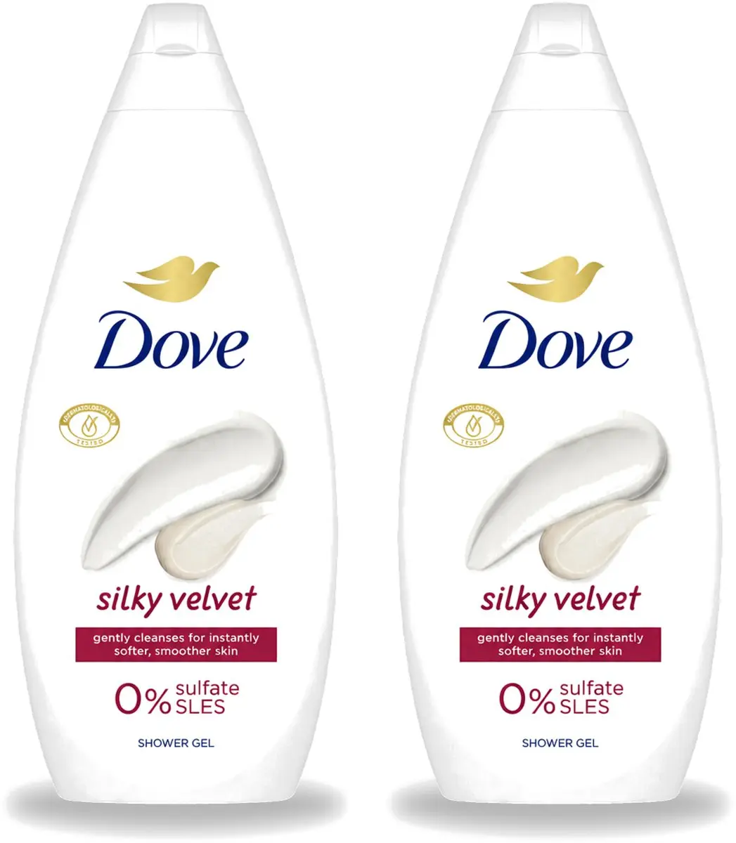 2 x Dove Silky Velvet