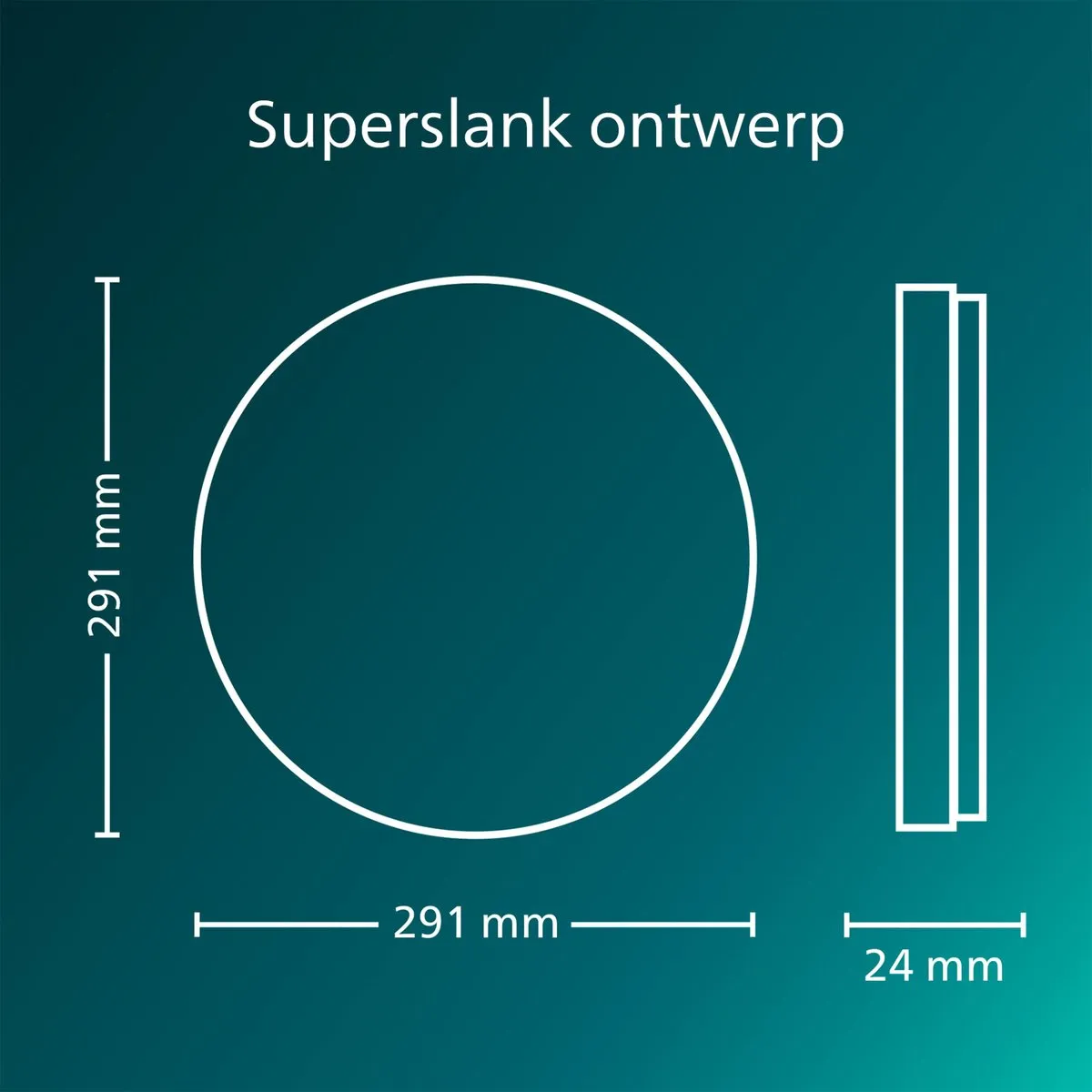 Philips Valen Plafondlamp 16W - Zwart