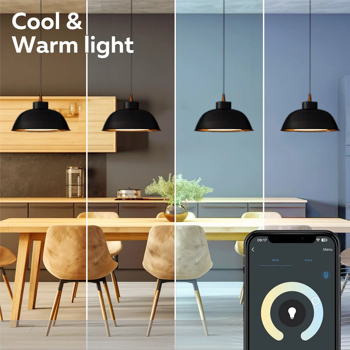 Calex Slimme LED Lamp E27 9W - Mat - Warm Wit 2200K - afbeelding 6 van 6