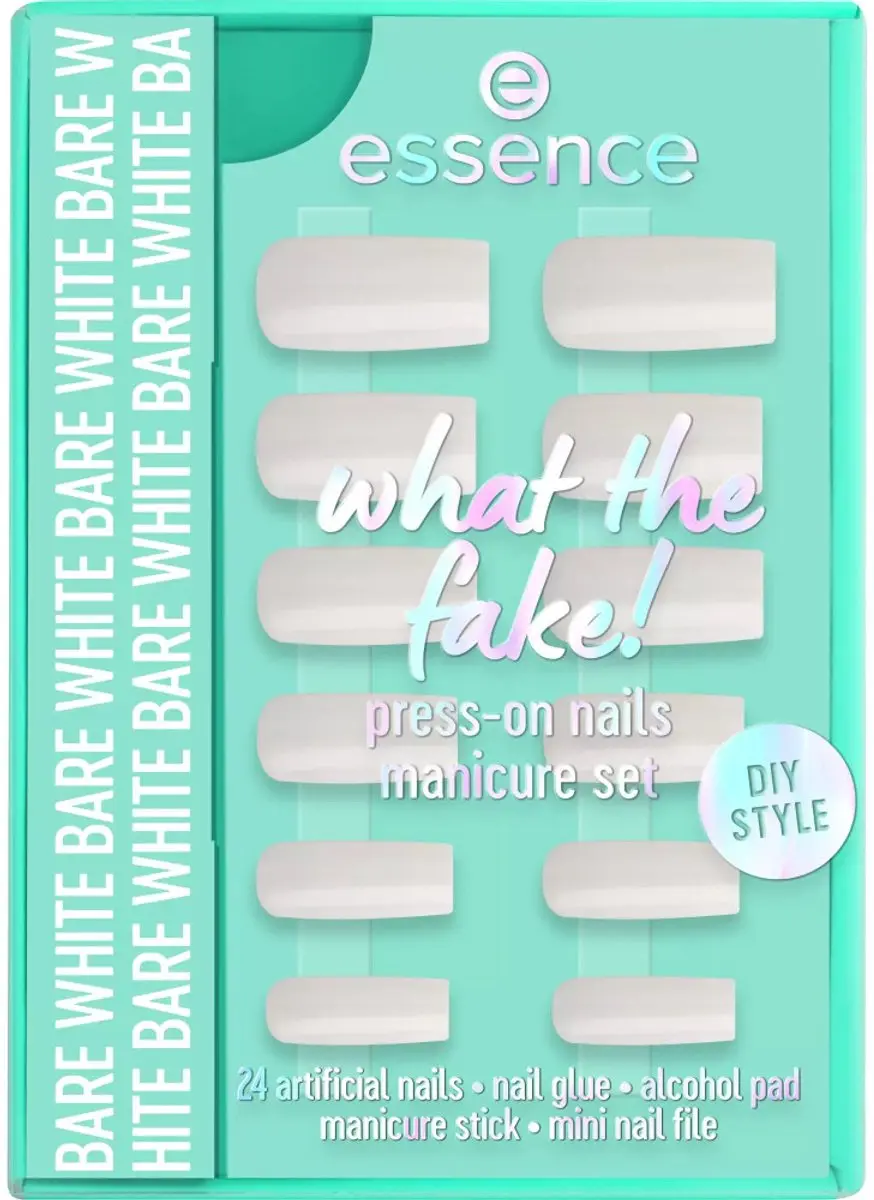 Essence What the Fake! Press-On Nagels 04 BARE WHITE