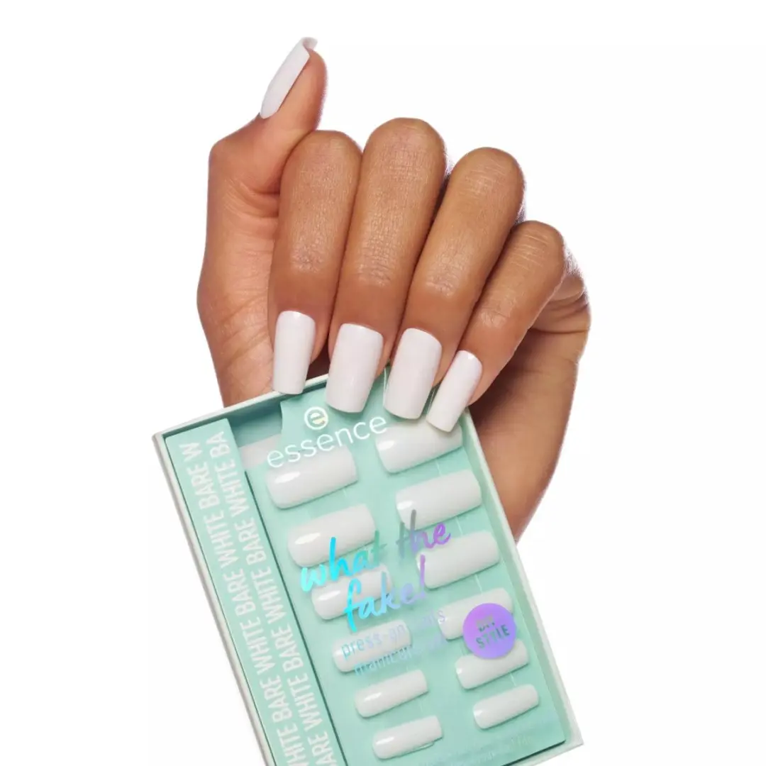 Essence What the Fake! Press-On Nagels 04 BARE WHITE - afbeelding 2 van 5