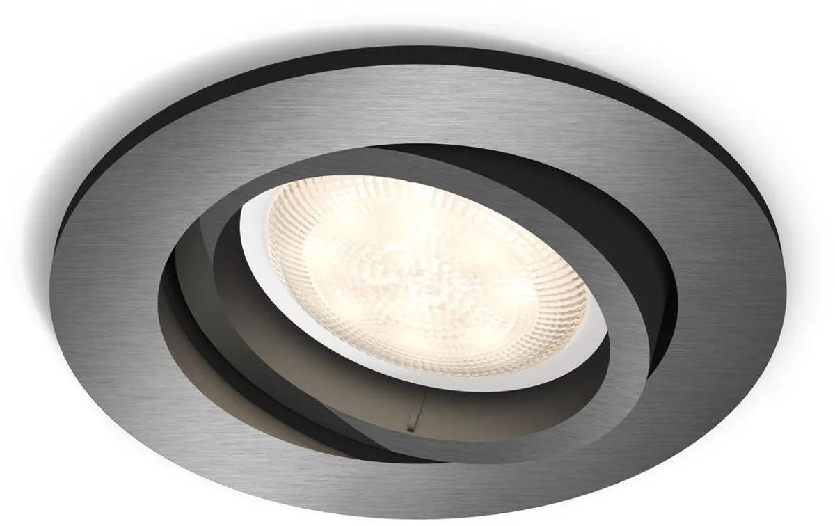 Philips Shellbark Inbouwspot 500lm - Grijs