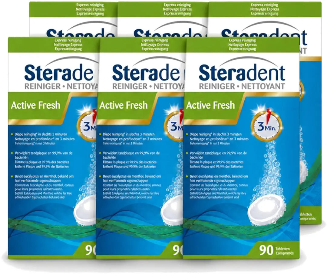 6 x Steradent