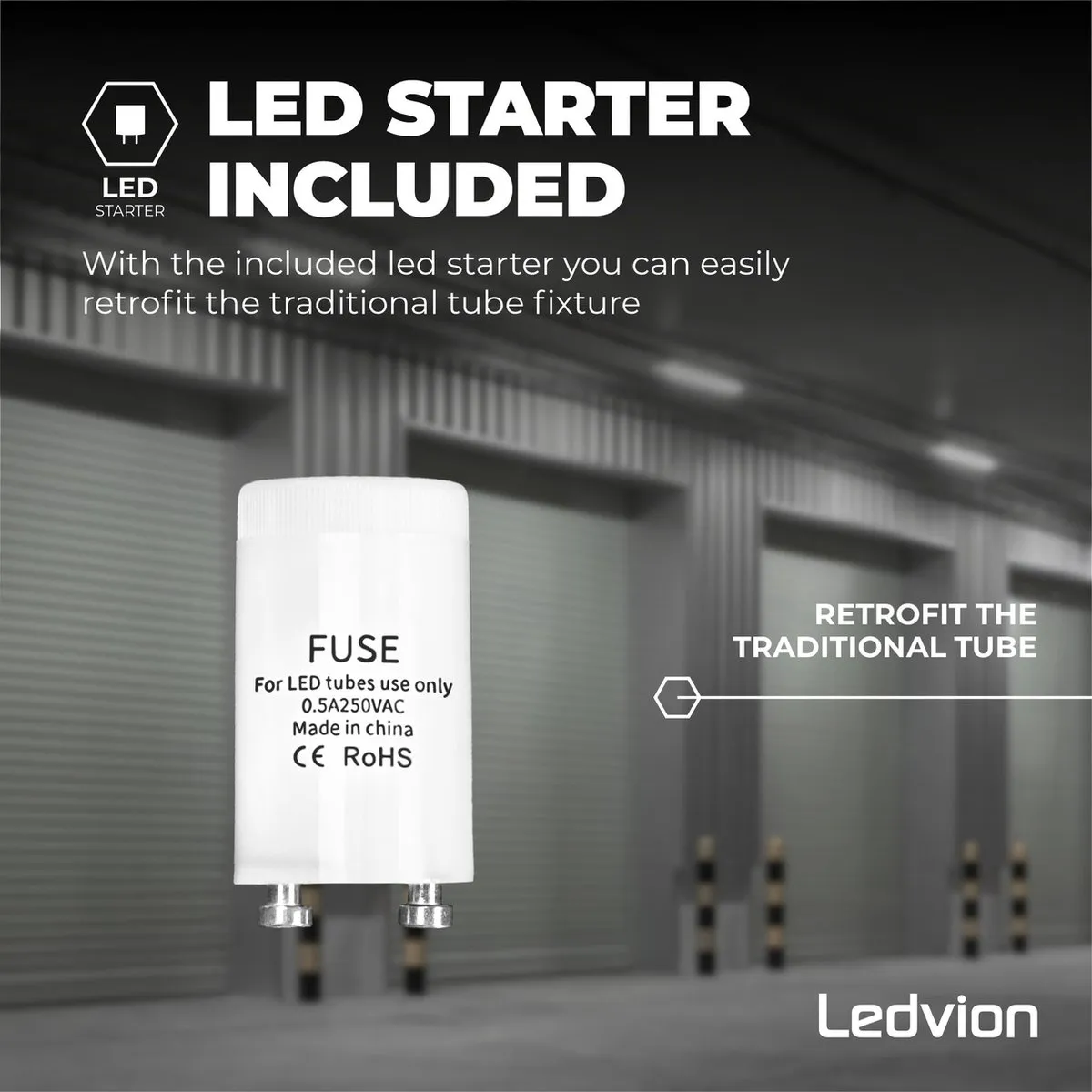Ledvion LED TL Armatuur 60cm 7W 4000K - Grijs - afbeelding 6 van 6