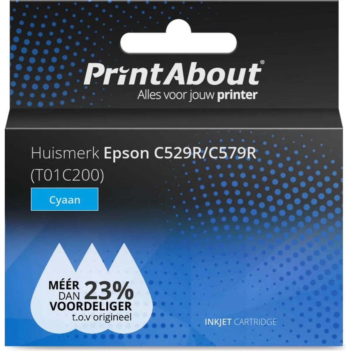 PrintAbout Inktcartridge C529R/C579R T01C200 Cyaan - 5000 pagina's