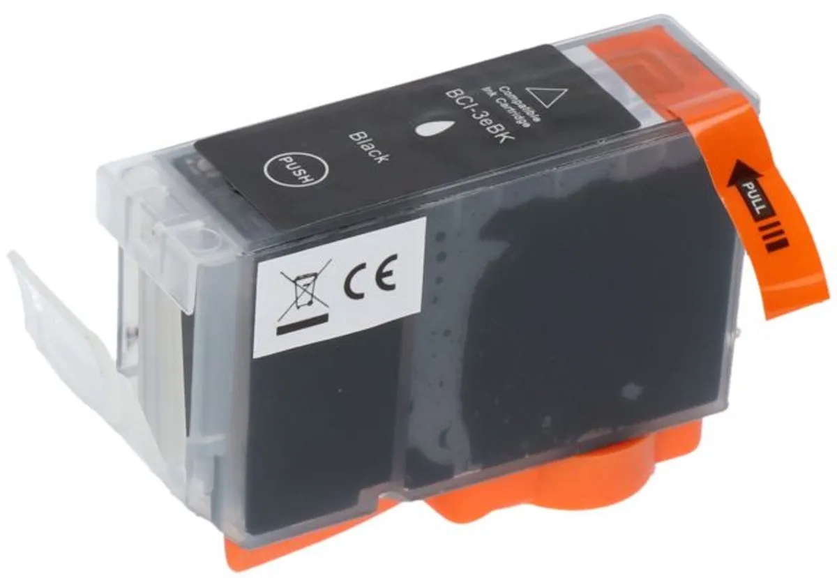 PrintAbout Inktcartridge BCI-3eBK Zwart - Canon