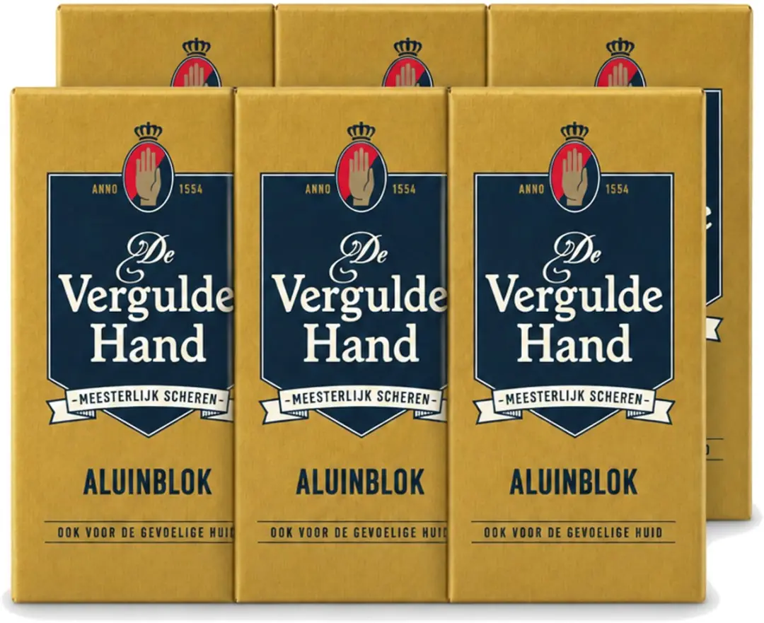 6 x Vergulde Hand