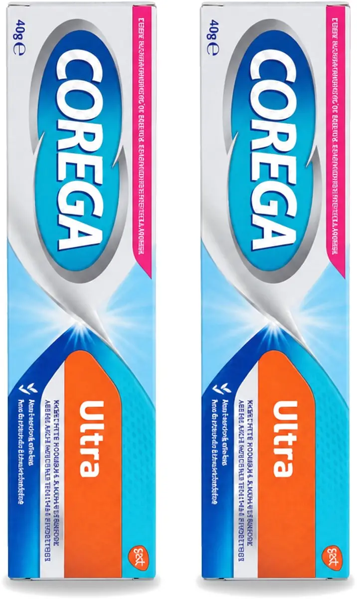 2 x Corega Ultra Kleefcrème