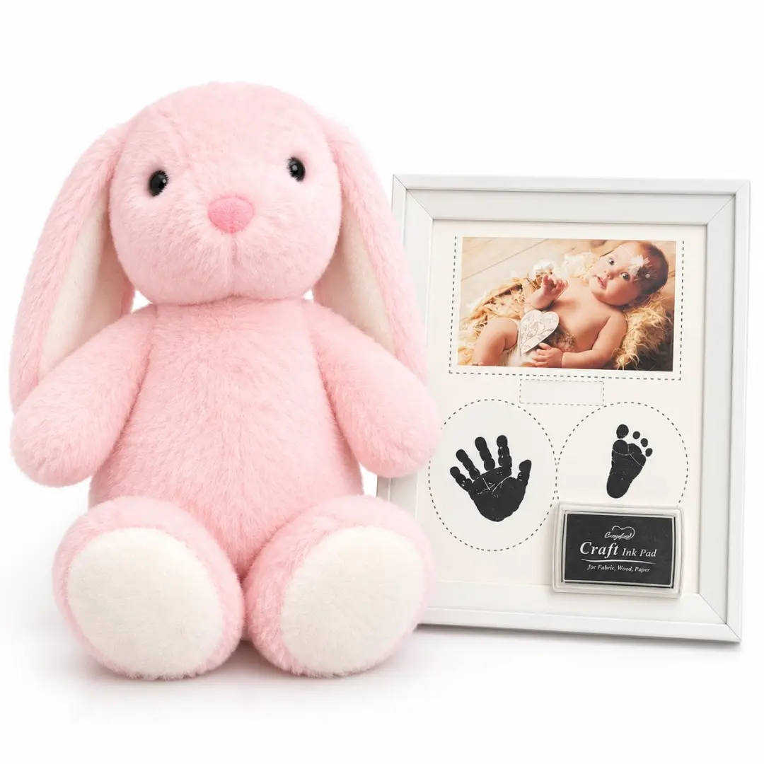 Eddy Toys Knuffelkonijn 25 cm met Fotolijst