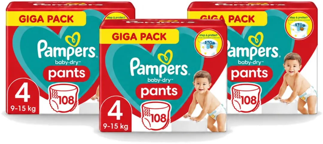 3 x Pampers