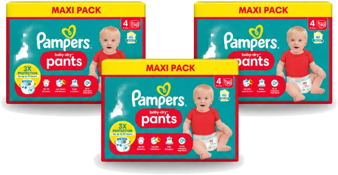 3 x Pampers