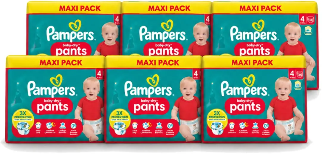 6 x Pampers