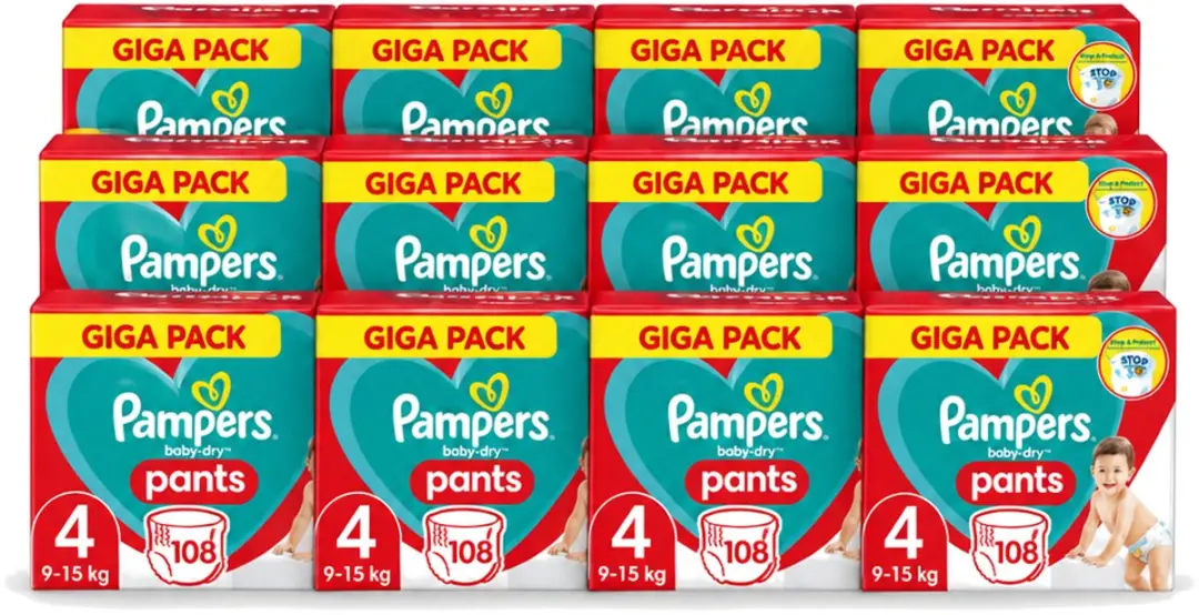 12 x Pampers