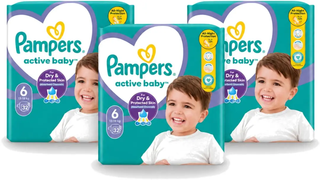 3 x Pampers