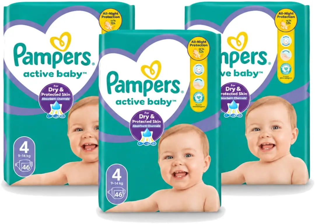 3 x Pampers