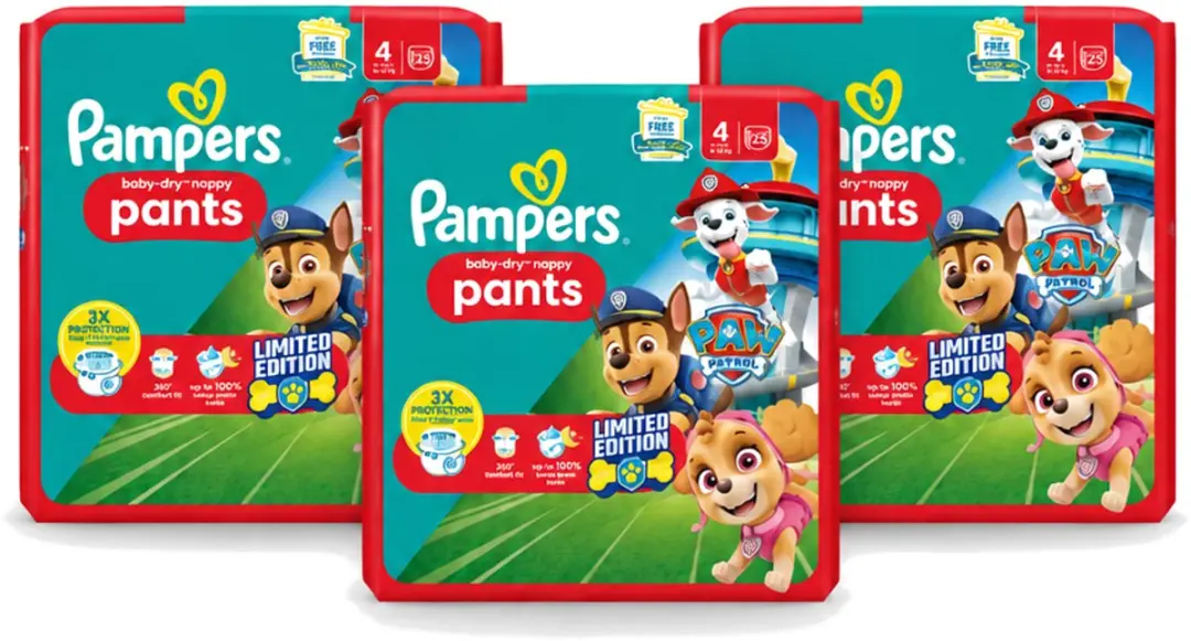 3 x Pampers